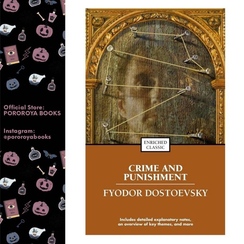 PO Novel CRIME AND PUNISHMENT Fyodor Dostoyevski English BUKU ORIGINAL Mass Market Paperback Simon S