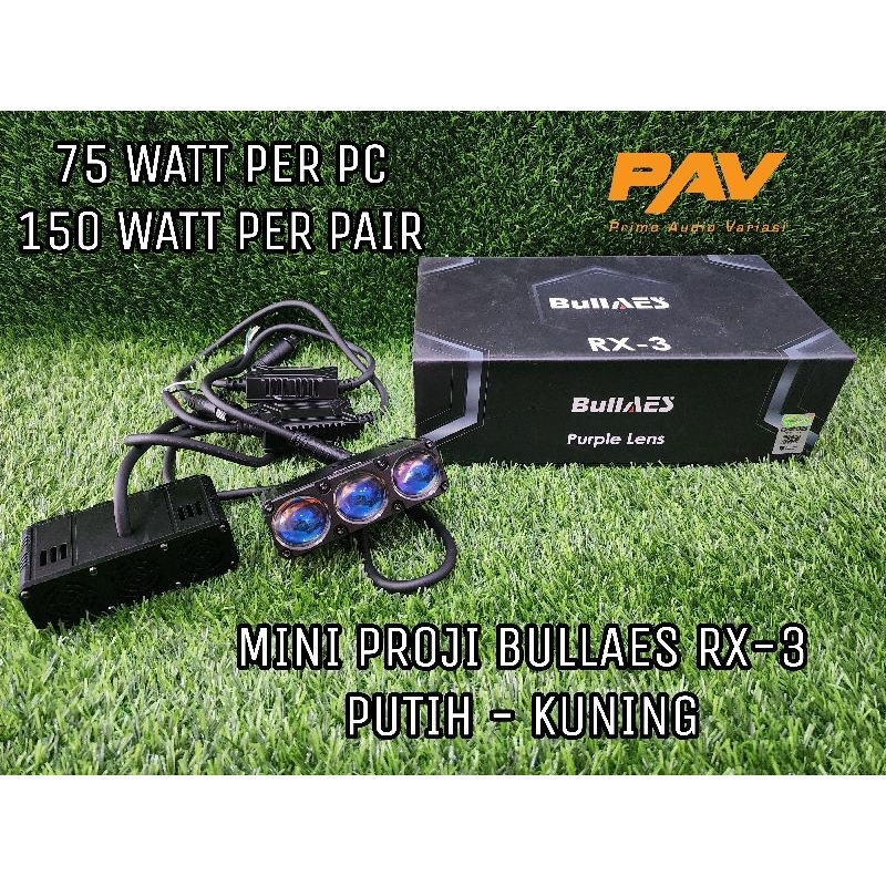 Mini Proji AES RX3 75Watt, 3 Mata, Devil Eye Ice Blue