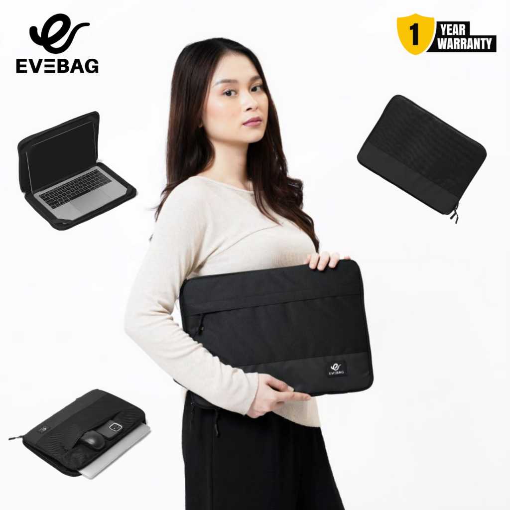 EVEBAG LV Tas Laptop Sleeve Cover Softcase Bag Pelindung Sarung Case Laptop Notebook Komputer Tablet