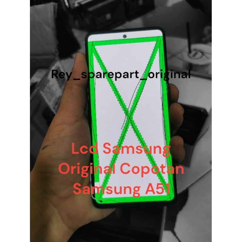 LCD plus frime tested SAMSUNG A51 A515 Original Bergaransi Copotan pbrik