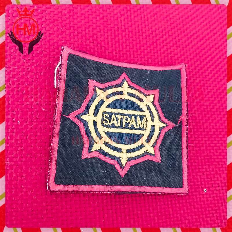 Emblem Bordir Satpam dan Polisi - Atribut Logo Satpam Polisi Bordir Timbul Terbaru Security Lengkap 