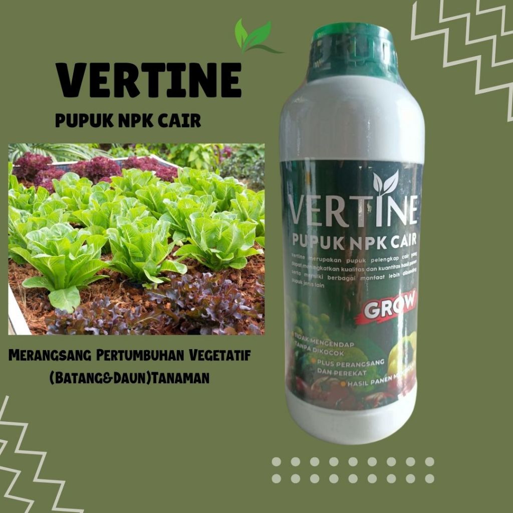 Pupuk NPK Penyubur Bunga Daun Dan Buah, Pupuk Vertine NPK Cair 1L