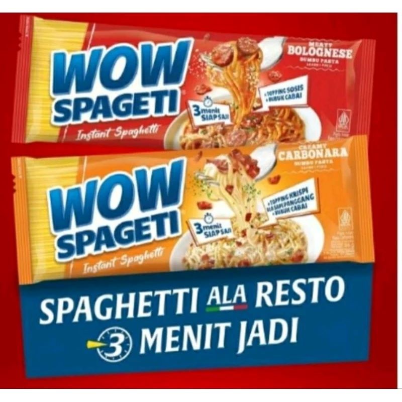 

MAYORA WOW SPAGETI BOLOGNESE / CREAMY CARBONARA 84GR