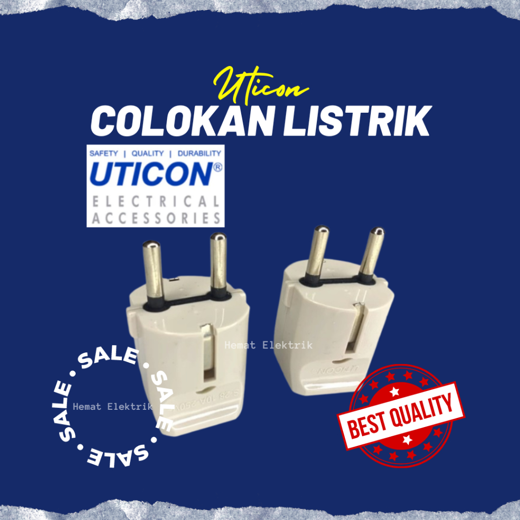 Steker Arde Uticon S-28 Kepala Cok Uticon Colokan Listrik