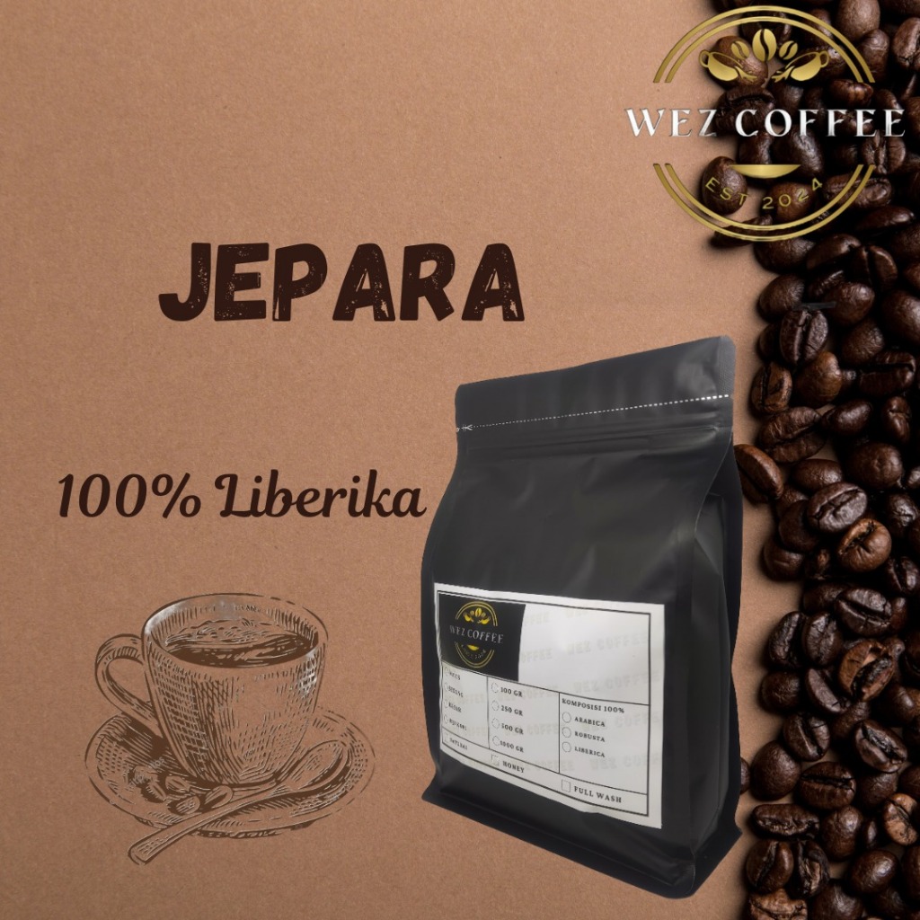 

Kopi Liberika Kopi Nangka Jepara Jawa Tengah Coffee Beans 100gr - 250gr