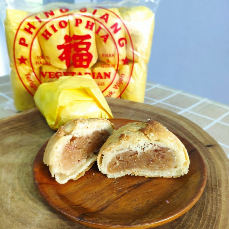 

Ssl09 PHING SIANG HIO PIA VEGETARIAN HALAL 10pcs/pack Kue Pia Bakpia Medan Bagan rasa kacang tanah