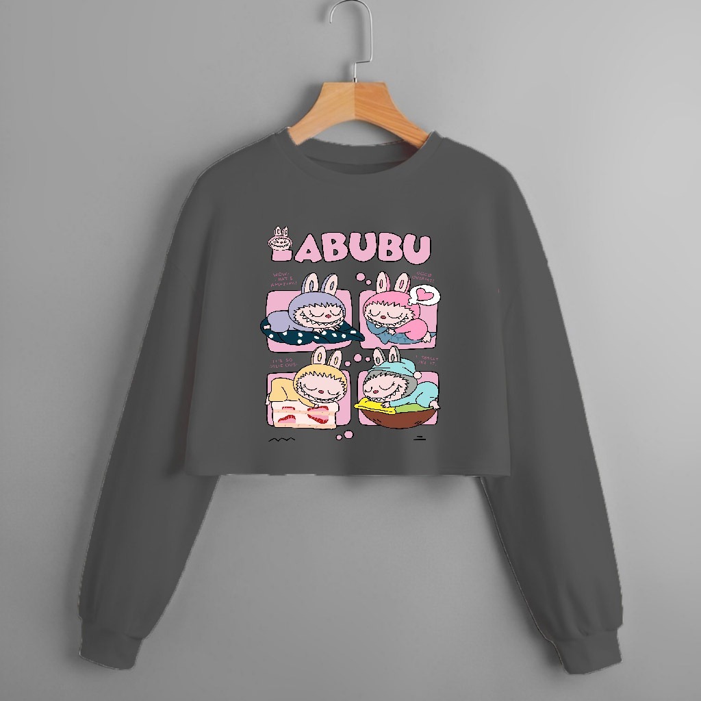 COD KAOS CROP TOP LENGAN PANJANG OVERSIZE /CROP TOP KOREA/CROP WANITA