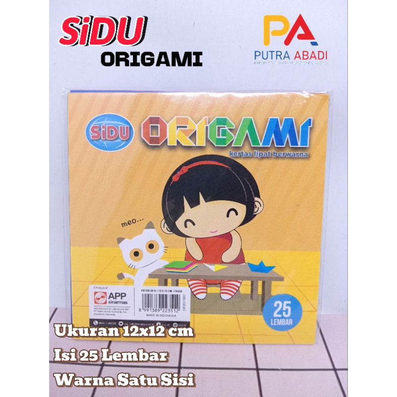 

Kertas Lipat Origami Sidu 12X12 (Isi 25 lembar)