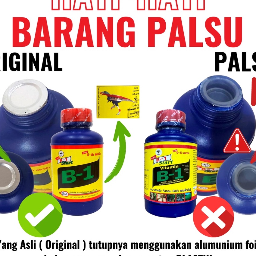 Price Vitamin anti strespupuk cair B1 Start ori Thailand 1ml