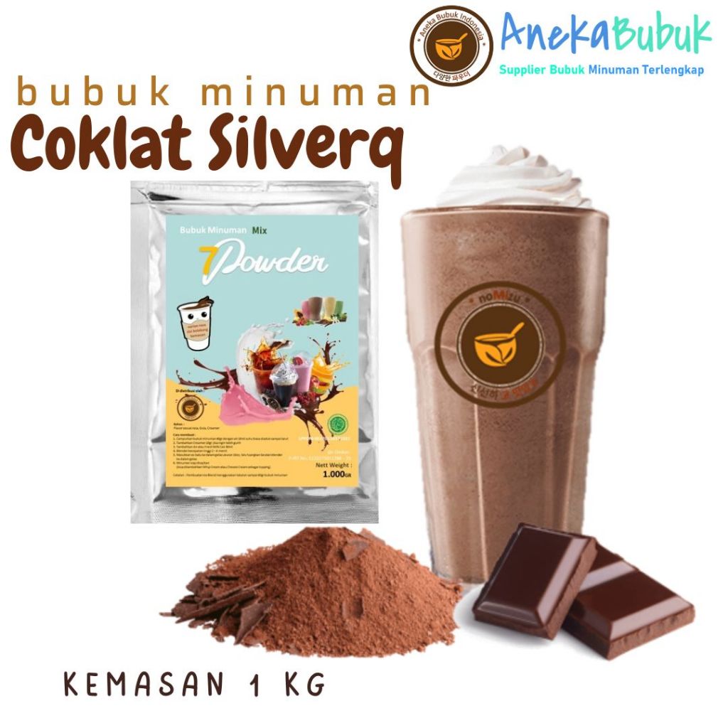 

BUBUK MINUMAN CHOCO rasa SILVERQ 1Kg - SERBUK CHOCO rasa SILVERQ 1Kg