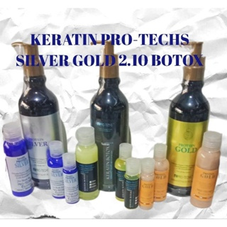 (COD) Pelurus Rambut Keratin Treatment Protein Pro-techs Gold/Silver/Botox 2.10 Share in 30ml 60ml 1