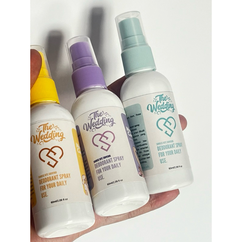 suvenir pernikahan deodorant spray