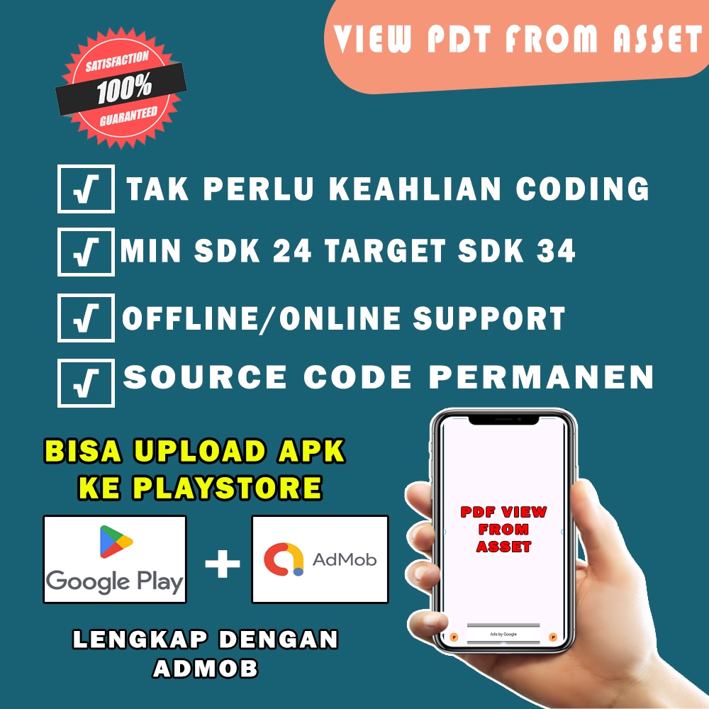 Pdf View From Asset Source Code + Admob