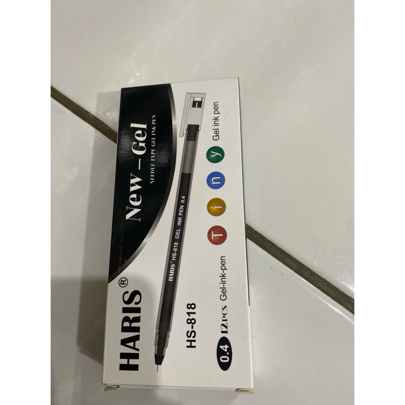 

pulpen haris NEW-GEL HS-818 0.4