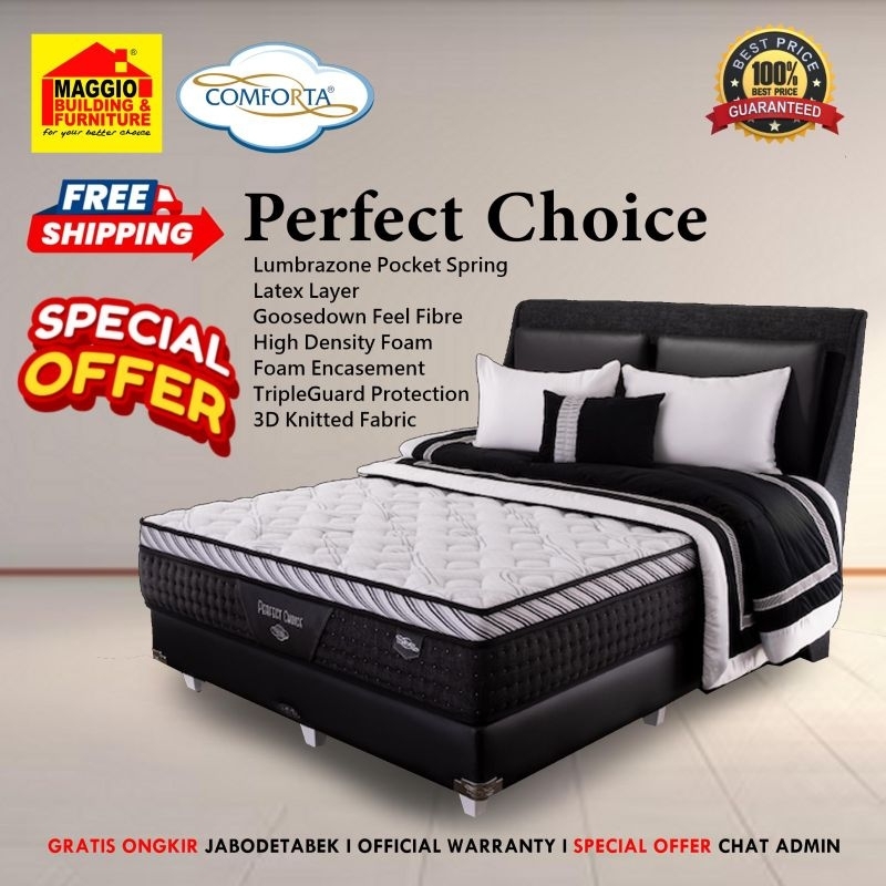 KASUR SPRINGBED COMFORTA TERBARU 2021 - KASUR PERFECT CHOICE - COMFORTA