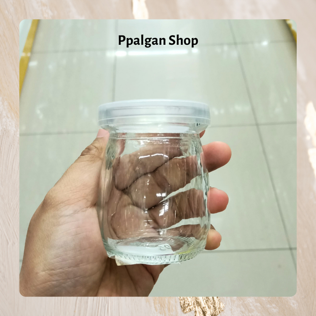 MR DIY puding jar tempat jelly puding kaca dengan tutup