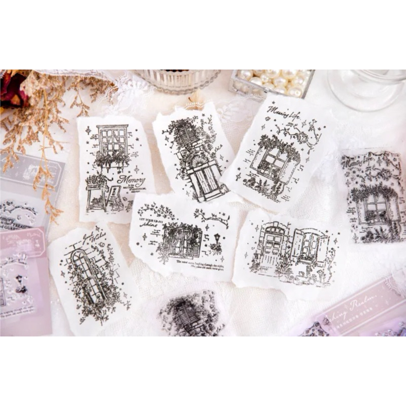 

Transparent Clear Silicone Stamp Seal Half Dream Rubber Stamp Journal Scrapbook DIY Stiker Jurnal Kit