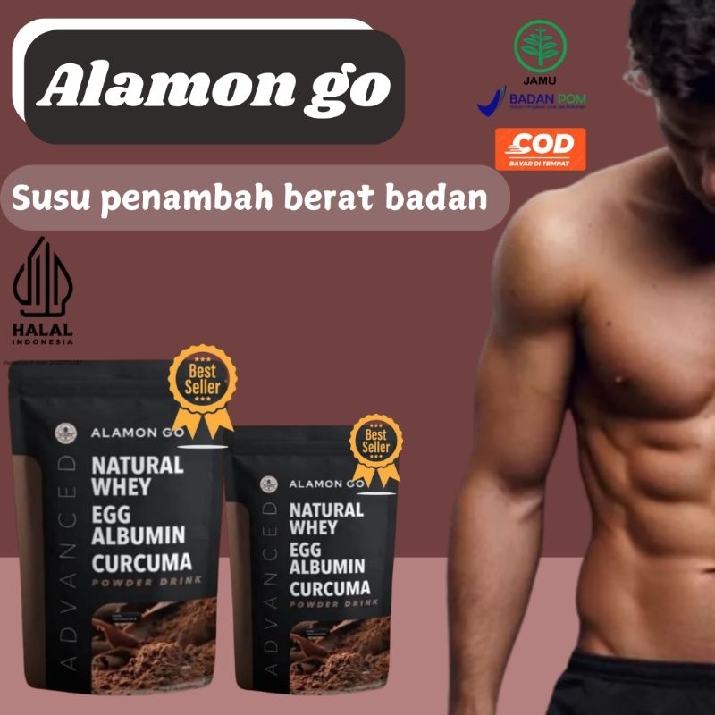 

[TERLARIS‼️]ALAMON GO GAIN ORI Susu Protein Penambah Berat Badan Menambah Nafsu Makan