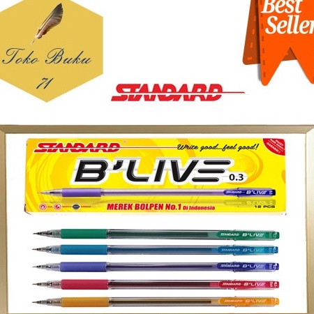 

BEST PULPEN PEN PENA STANDARD BLive 3 12PCS