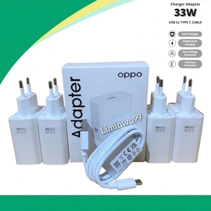 Charger Oppo Original OPPO A96 A95 A78 A77s A76 A74 A57 A38 SUPER VOOC 33W