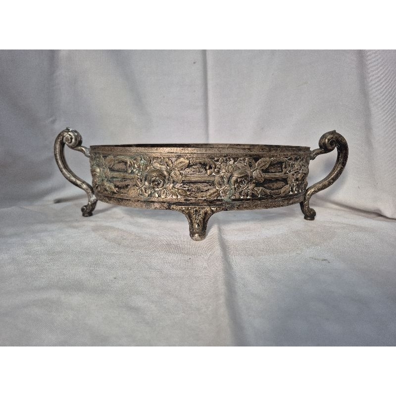 rangka antik lapis perak eropa kuno