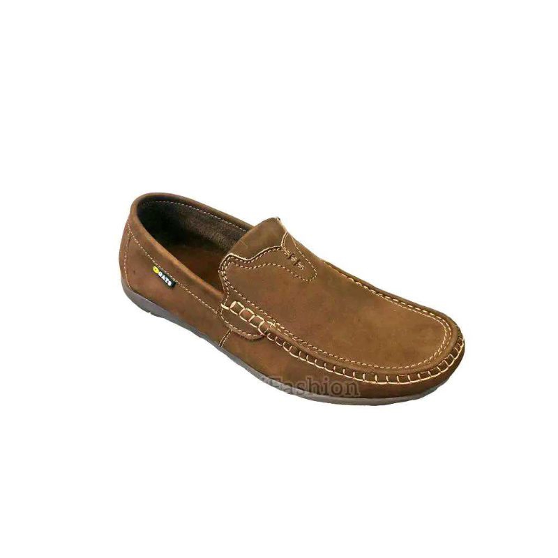 GATS HK 007 Coklat Sepatu Mokasin Pria Original Leather