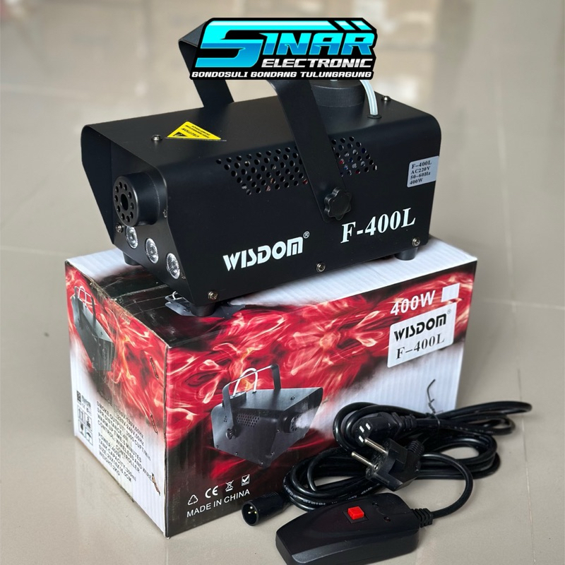 FOG MACHINE WISDOM F400L Mesin Smoke Asap Wisdom