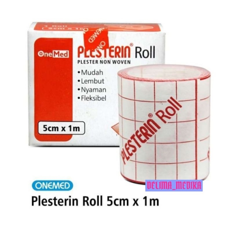 Plester Luka Plesterin 5cm x 1m Onemed / Plesterin 5cm x 1m Onemed / Plesterin Lengketnya saja denga