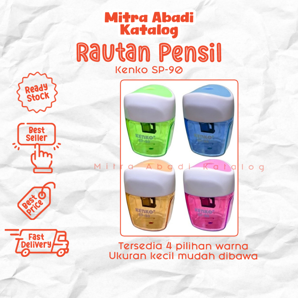 

(1 PCS) RAUTAN PENSIL KENKO SP-90 / WARNA RANDOM RAUTAN PENSIL KECIL 1 LUBANG SERUTAN MANUAL PENCIL SHARPENER ALAT TULIS KANTOR LENGKAP MURAH ATK SEKOLAH KULIAH KAMPUS MITRA ABADI KATALOG JOGJA