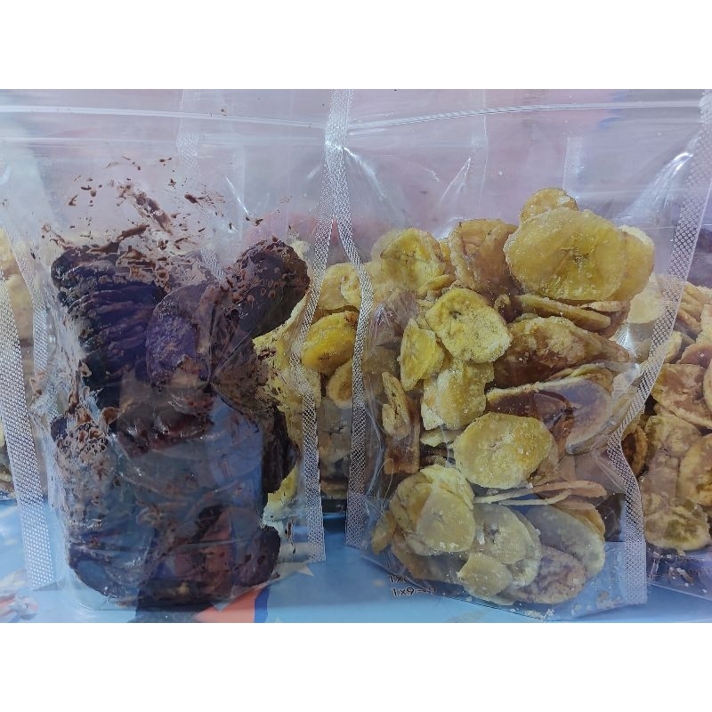 

kripik pisang lumer coklat dan karamel