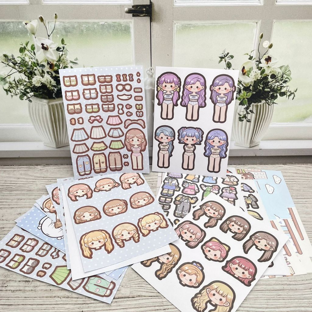 STIKER BONEKA BP TELADO CHANGE ROOM SS-1478 MAINAN ANAK TERBARU STIKER TEMPEL KARAKTER BP TERBARU MA