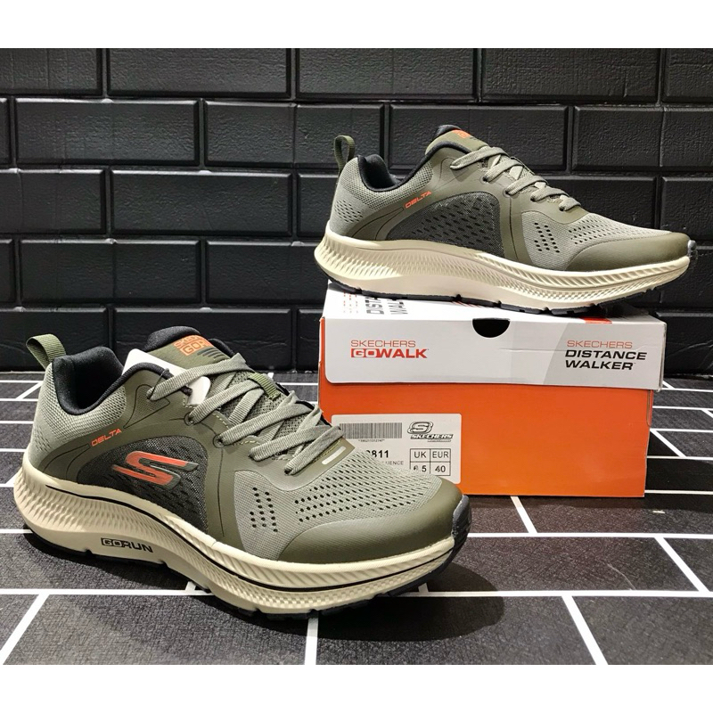 Sepatu Sneakers Sport Jalan Running Training SkechersGoRun Distance Walker 62811 (40-45)