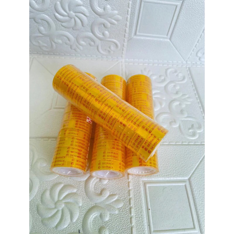

SATU ROLL (12 PCS) Solasi Selotip Bening Skypack 10 Yard
