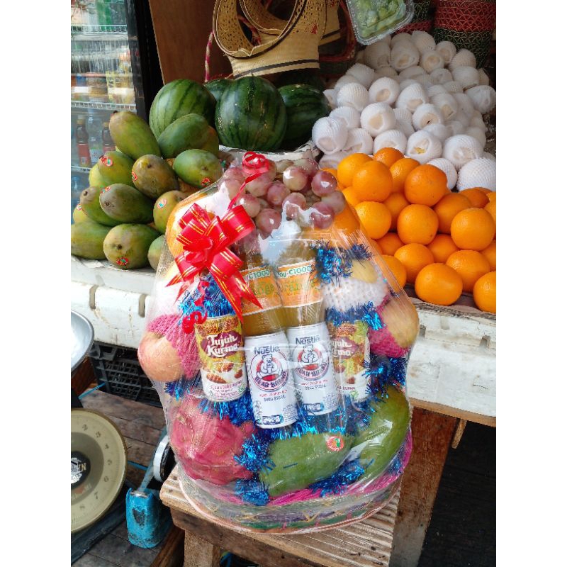

buab segar + minuman vitamin