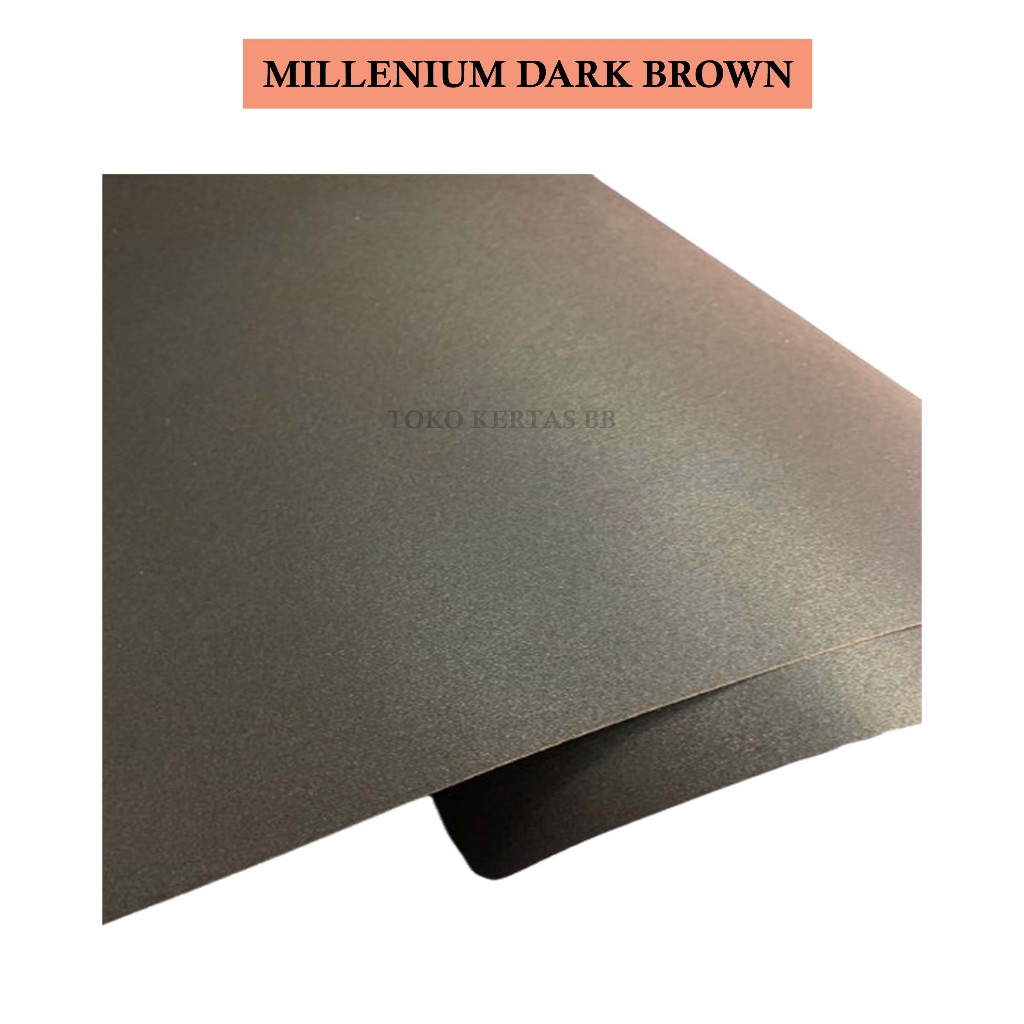 

KERTAS JASMINE / KERTAS MILLENIUM / WARNA MILLENIUM DARK BROWN 190 - 220 GSM UKURAN 79 X 109 CM , 1 PLANO