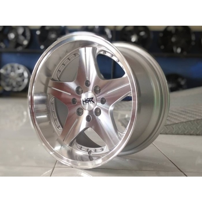 Paket Velg & Ban R15 HSR Anambas untuk Swift, Agya, Calya, Brio - Pelek Ring 15 Silver - Velg celong