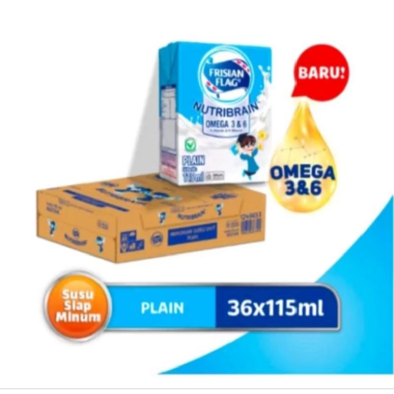 

1karton susu uht frisian flag NUTRIBRAIN rasa plain//i1karton//1dus//exp mei 2025