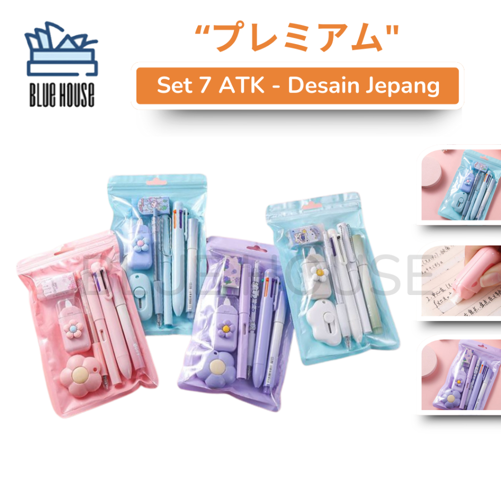 

Set Atk Kantor Pulpen Stabilo Pengjapus Tip Ex Komplit Cutter Hadiah Sekolah Anak 7 Macam