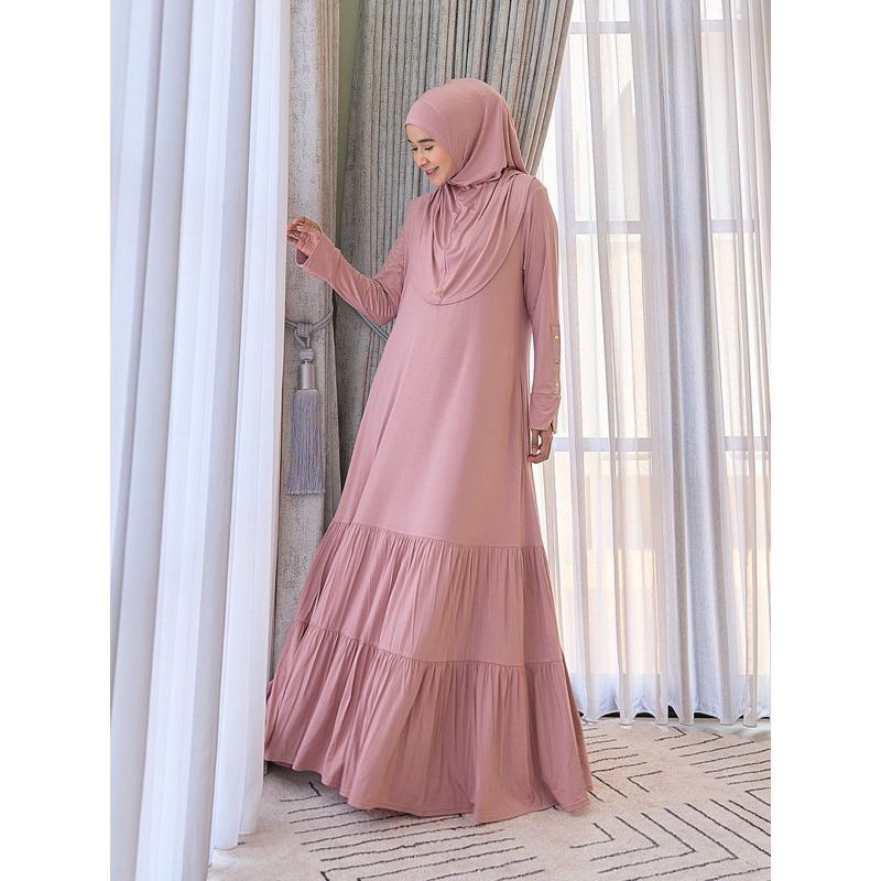 MAREVI// SHABILLA DRESS GAMIS SET HIJAB PREMIUM BY MAREVI