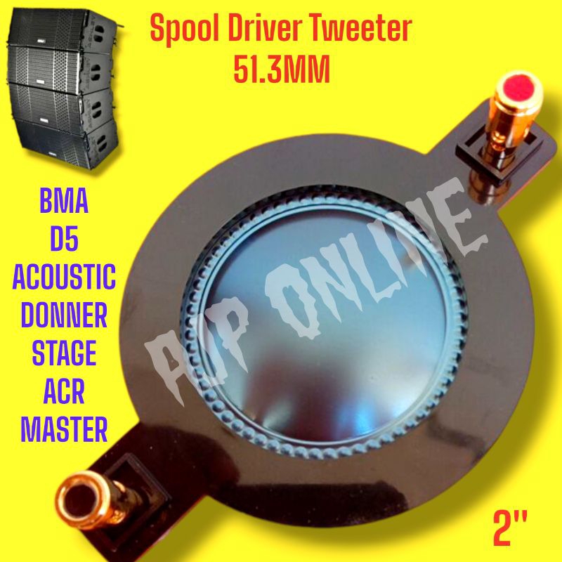 Spul Sepul Spool Driver Tweeter 51.3mm 51,3mm 2inch spuul tweeter 2in BMA ACOUSTIC DONNER STAGE MAST