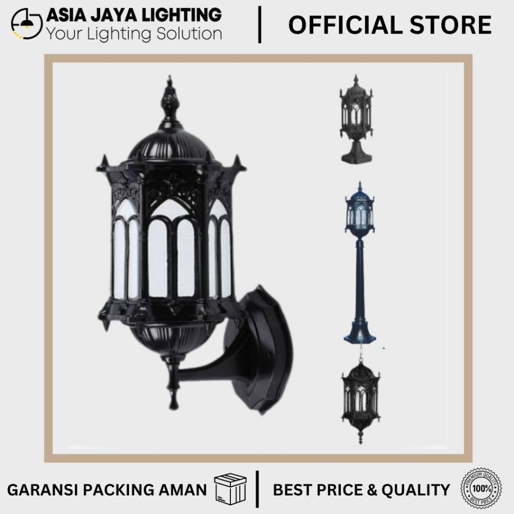 LAMPU TAMAN OUTDOOR / LAMPU DINDING OUTDOOR / LAMPU TIANG OUTDOOR / LAMPU GANTUNG TAMAN / LAMPU GARD