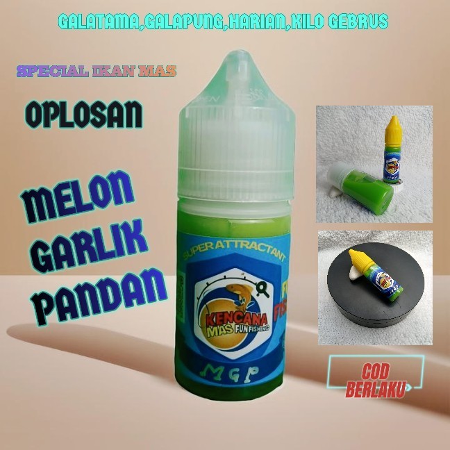 Esen oplosan melon garlik pandan/oplosan mgp/target ikan mas rame dan babon/umpan pancing/oplosan ga