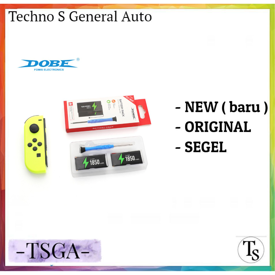 Obeng plus Baterai Joycon / Dobe Battery Pack for Nintendo Switch Joycon Joy Con Tns-2158B
