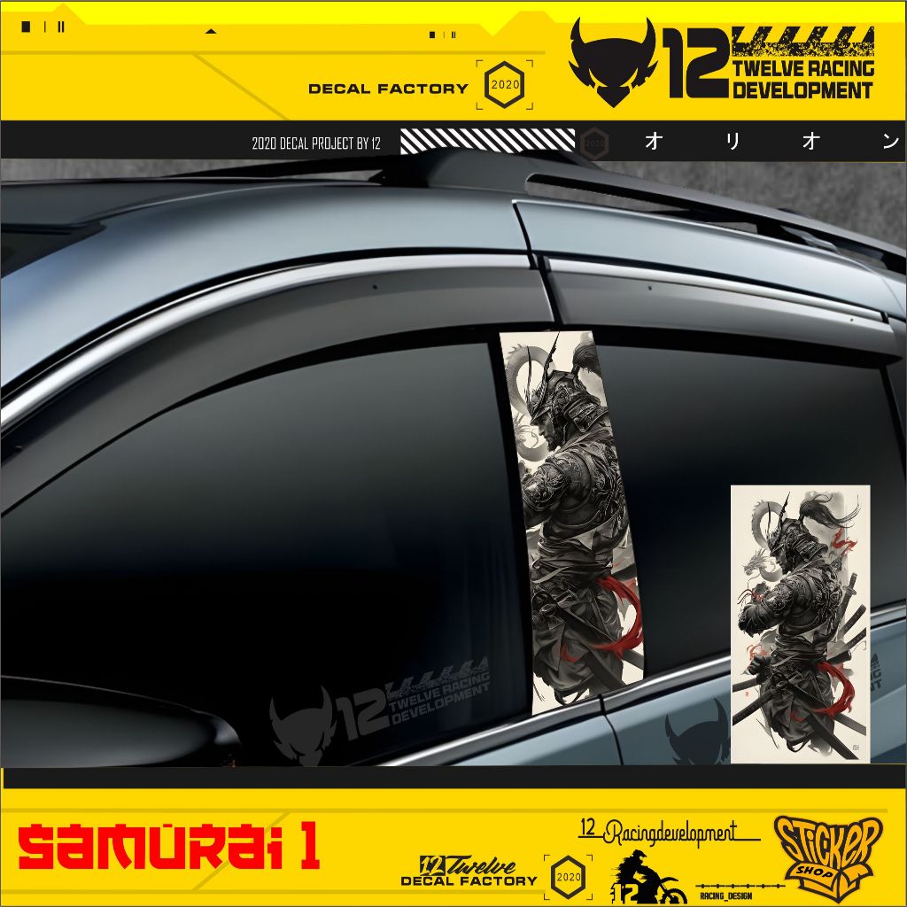 sticker pilar kaca mobil universal | sticker tiang kaca mobil | sticker kaca mobil