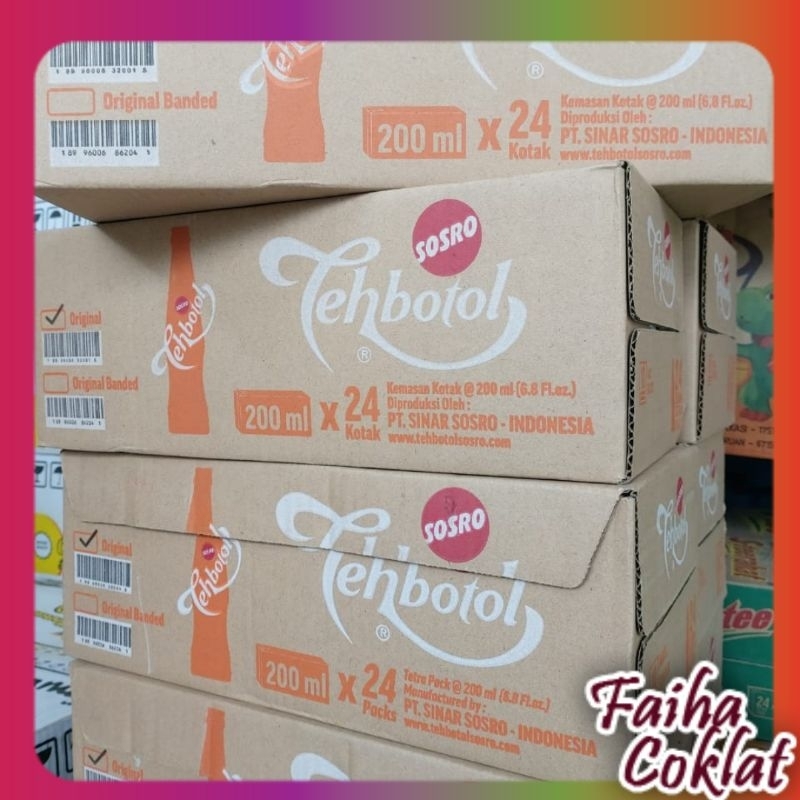 

XMASTER (DUS) SOSRO TEH KOTAK 200ML 1 DUS ISI 24PCS MINUMAN SEGAR FAIHA COKLAT