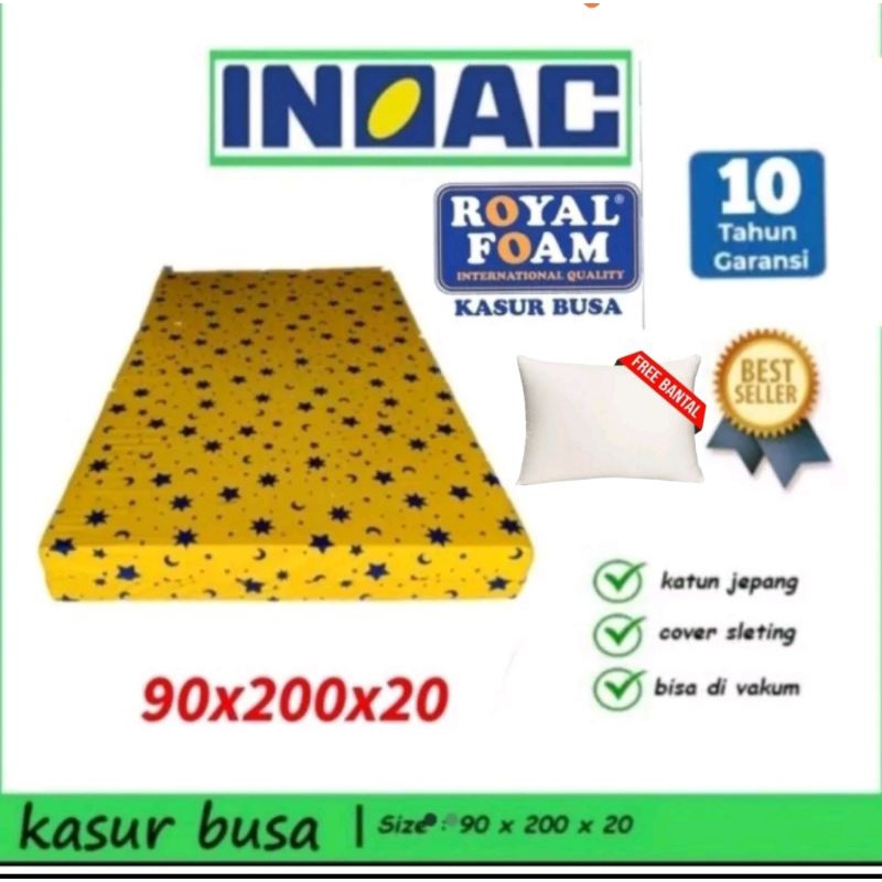 Kasur busa inoac dan royal foam 90x200x20