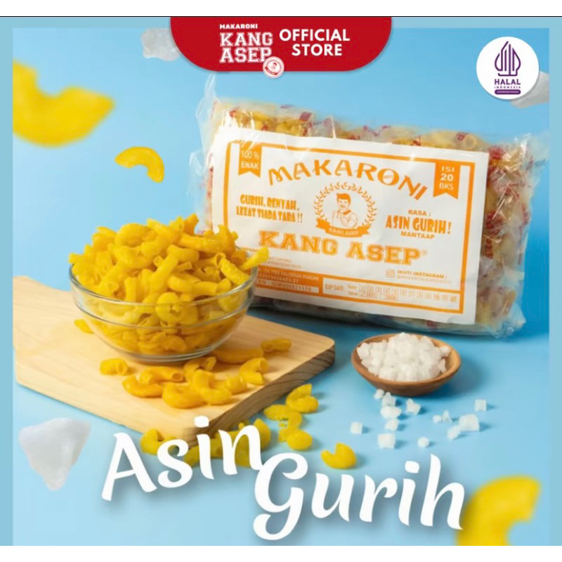 

Makaroni asin kang asep 20pcs