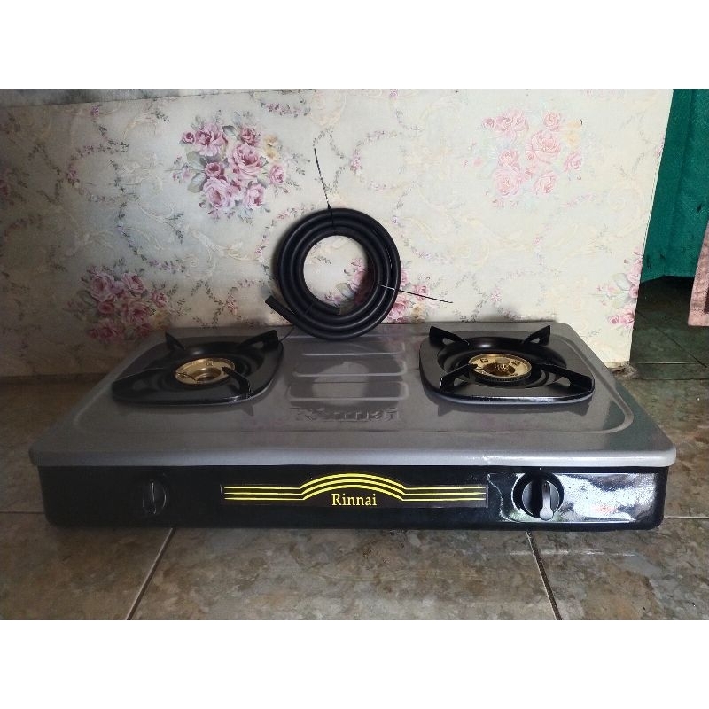 KOMPOR GAS RINNAI 2 TUNGKU TIPE 602 KOMPOR GAS RINNAI 2 TUNGKU GRATIS SELANG