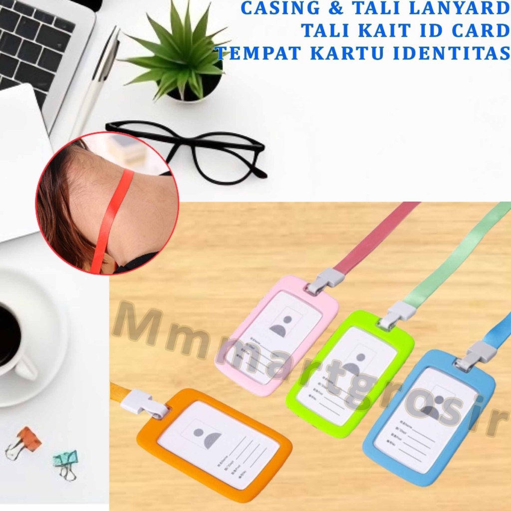 

Casing & Tali Lanyard / Tali Kait ID Card / Tempat Kartu Identitas / 1pcs