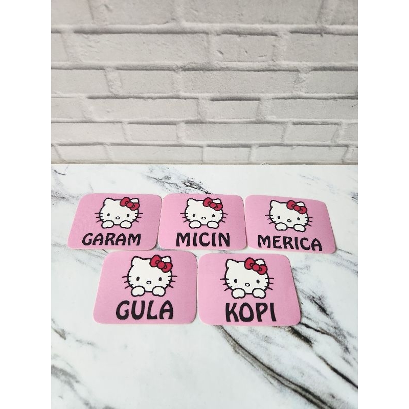 

5 Pcs Sticker Bumbu Anti Air Hello Kitty